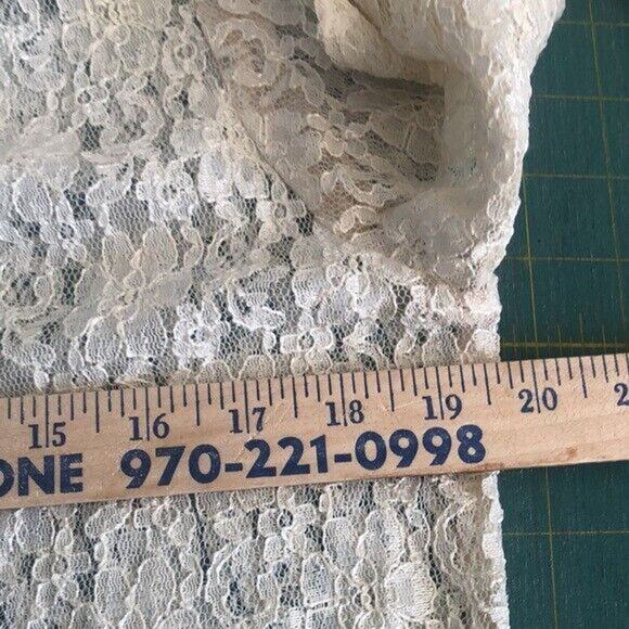 Peaces size Medium Lace & Fringe long sleeved open cardigan made in USA - Picture 6 of 7